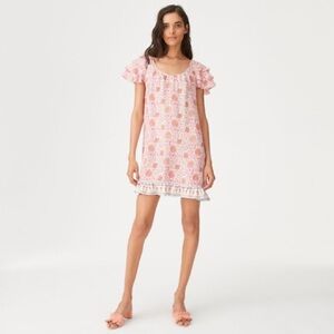 Club Monaco Pink Floral Mini Dress sz 8 Never Worn